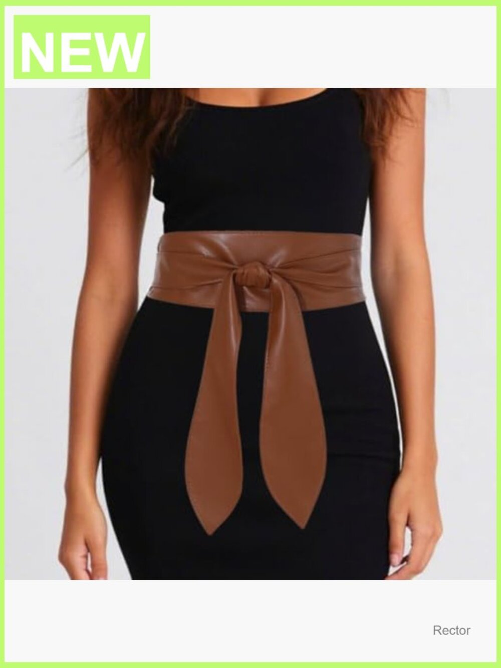 Wide Obi Wrap Belt Fashion Corset Belt Leather Knot Belt for Dress - Picture 3 of 7